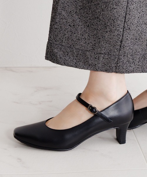 卑弥呼(ヒミコ)の「【Made in Japan】【卑弥呼】【撥水】5cmヒールスクエアトゥストラップパンプス/600004(パンプス・レディース・ブラック・21.5cm/22.0cm/22.5cm/23.0cm/23.5cm/24.0cm/24.5cm/25.0cm/25.5cm/26.0cm/26.5cm)」の14枚目の写真