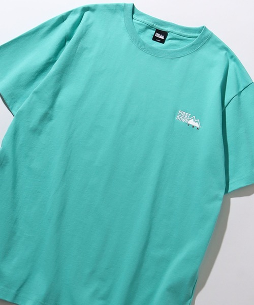 FIRST DOWN(ファーストダウン)の「【FIRST DOWN/ファーストダウン】LOGO S/S TEE COTTON JERSEY/コットンジャージーワンポイントロゴ 半袖Tシャツ 24SS(Tシャツ/カットソー・メンズ・ミント/ネイビー/ホワイト/ヘザーグレー・XL/L/M/S)」の17枚目の写真