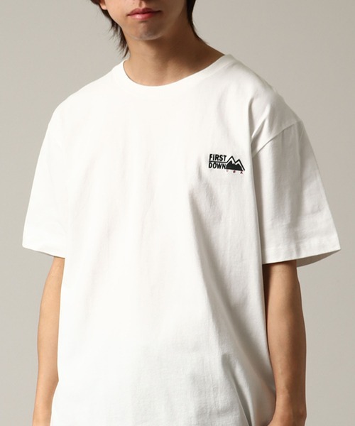 FIRST DOWN(ファーストダウン)の「【FIRST DOWN/ファーストダウン】LOGO S/S TEE COTTON JERSEY/コットンジャージーワンポイントロゴ 半袖Tシャツ 24SS(Tシャツ/カットソー・メンズ・ミント/ネイビー/ホワイト/ヘザーグレー・XL/L/M/S)」の6枚目の写真