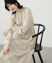 N.(N. Natural Beauty Basic) | ◆【S Size Line】ウエストシャーリングとろみワンピース(ワンピース)