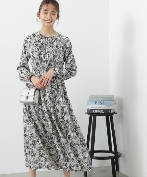 N.（N. Natural Beauty Basic）（エヌエヌナチュラルビューティーベーシック）の「◆【S Size Line】ウエストシャーリングとろみワンピース（ワンピース・レディース・ベージュ/イエロー/チャコールグレー/グレー系その他・SMALL/MEDIUM）」の13枚目の写真