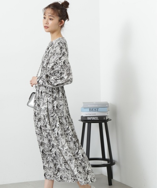 N.（N. Natural Beauty Basic）（エヌエヌナチュラルビューティーベーシック）の「◆【S Size Line】ウエストシャーリングとろみワンピース（ワンピース・レディース・ベージュ/イエロー/チャコールグレー/グレー系その他・SMALL/MEDIUM）」の15枚目の写真