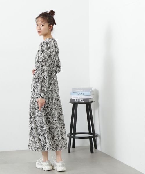 N.（N. Natural Beauty Basic）（エヌエヌナチュラルビューティーベーシック）の「◆【S Size Line】ウエストシャーリングとろみワンピース（ワンピース・レディース・ベージュ/イエロー/チャコールグレー/グレー系その他・SMALL/MEDIUM）」の18枚目の写真