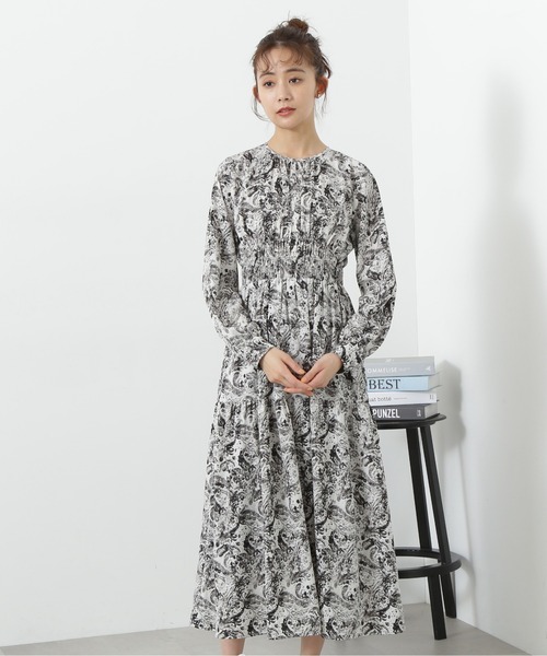 N.（N. Natural Beauty Basic）（エヌエヌナチュラルビューティーベーシック）の「◆【S Size Line】ウエストシャーリングとろみワンピース（ワンピース・レディース・ベージュ/イエロー/チャコールグレー/グレー系その他・SMALL/MEDIUM）」の22枚目の写真