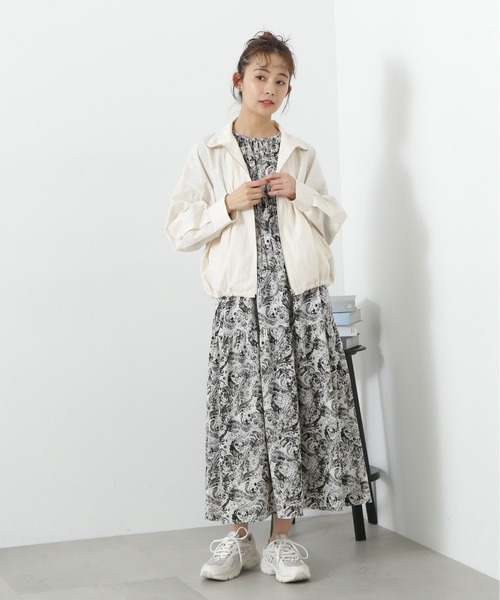 N.（N. Natural Beauty Basic）（エヌエヌナチュラルビューティーベーシック）の「◆【S Size Line】ウエストシャーリングとろみワンピース（ワンピース・レディース・ベージュ/イエロー/チャコールグレー/グレー系その他・SMALL/MEDIUM）」の20枚目の写真