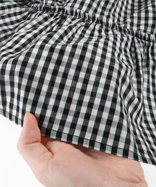 BRANSHES（ブランシェス）の「【プチレディ/ お揃い】スカラップ×フリルブラウス（シャツ/ブラウス・キッズ・オフホワイト/ブラック・120/130/140/150/110/90/100）」の17枚目の写真