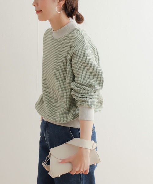 URBAN RESEARCH DOORS(アーバンリサーチドアーズ)の「ツートーンワッフルプルオーバー(Tシャツ/カットソー・レディース・グリーン系その他/ブルー系その他/イエロー系その他・MEDIUM)」の16枚目の写真