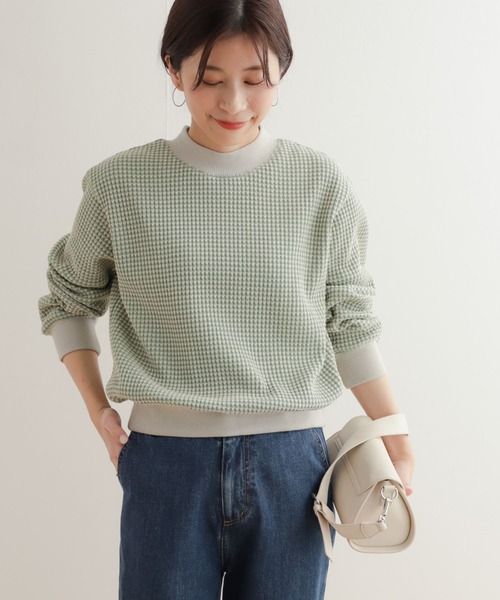 URBAN RESEARCH DOORS(アーバンリサーチドアーズ)の「ツートーンワッフルプルオーバー(Tシャツ/カットソー・レディース・グリーン系その他/ブルー系その他/イエロー系その他・MEDIUM)」の19枚目の写真