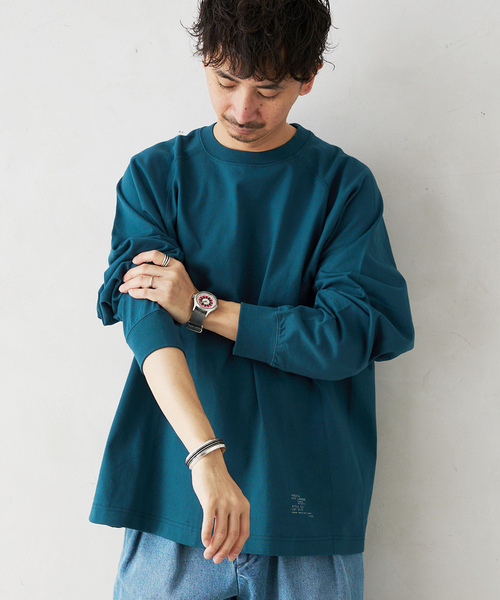 JOURNAL STANDARD relume（ジャーナルスタンダード　レリューム）の「MID WEIGHT ジャージーロングスリーブTシャツ（Tシャツ/カットソー・メンズ・アイボリー/ブラック/コバルトブルー/ホワイト・LARGE/MEDIUM）」の11枚目の写真