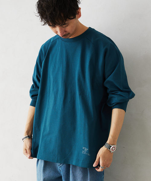 JOURNAL STANDARD relume（ジャーナルスタンダード　レリューム）の「MID WEIGHT ジャージーロングスリーブTシャツ（Tシャツ/カットソー・メンズ・アイボリー/ブラック/コバルトブルー/ホワイト・LARGE/MEDIUM）」の12枚目の写真