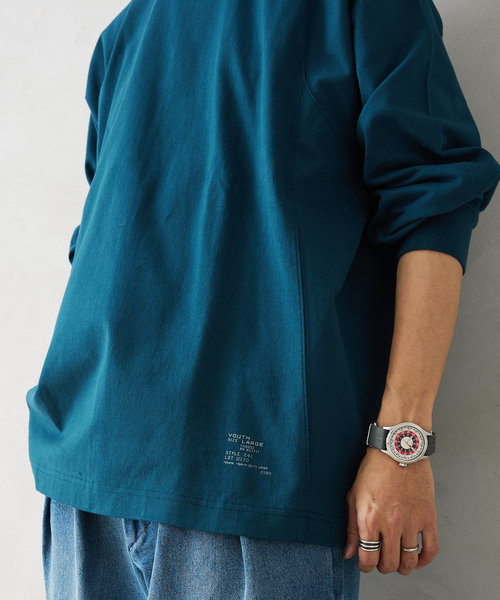 JOURNAL STANDARD relume（ジャーナルスタンダード　レリューム）の「MID WEIGHT ジャージーロングスリーブTシャツ（Tシャツ/カットソー・メンズ・アイボリー/ブラック/コバルトブルー/ホワイト・LARGE/MEDIUM）」の14枚目の写真