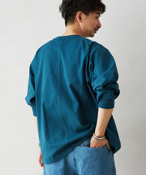 JOURNAL STANDARD relume（ジャーナルスタンダード　レリューム）の「MID WEIGHT ジャージーロングスリーブTシャツ（Tシャツ/カットソー・メンズ・アイボリー/ブラック/コバルトブルー/ホワイト・LARGE/MEDIUM）」の16枚目の写真