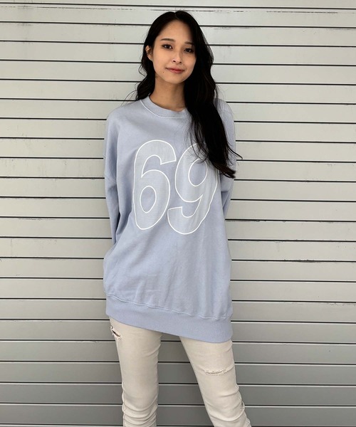 【セール】ナンバリングピグメントスウェット（スウェット）｜ENVYM（アンビー）