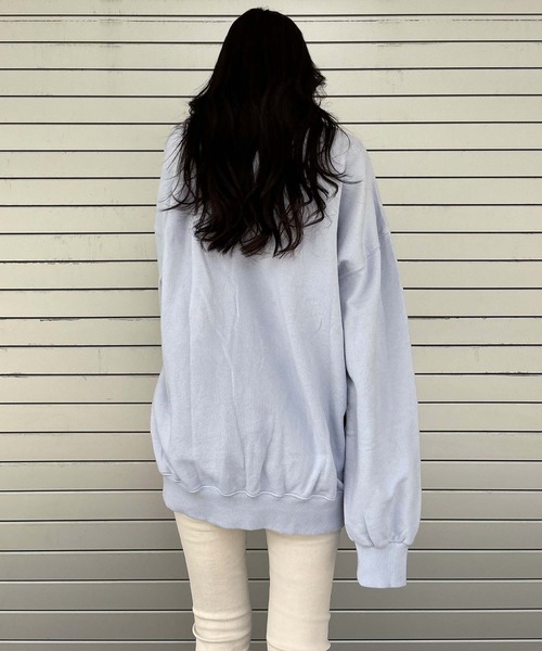 【セール】ナンバリングピグメントスウェット（スウェット）｜ENVYM（アンビー）