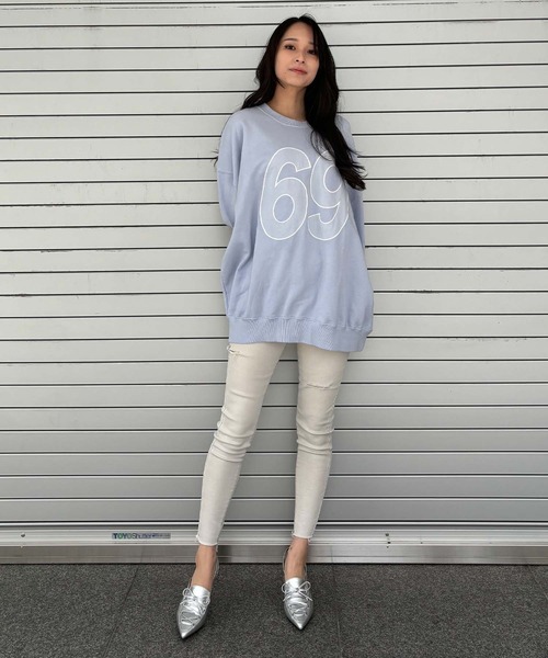 【セール】ナンバリングピグメントスウェット（スウェット）｜ENVYM（アンビー）