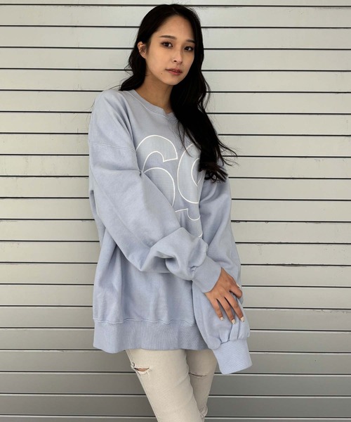 【セール】ナンバリングピグメントスウェット（スウェット）｜ENVYM（アンビー）