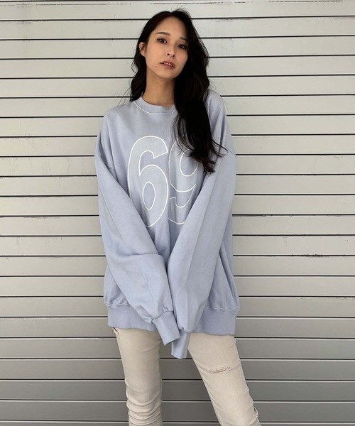 【セール】ナンバリングピグメントスウェット（スウェット）｜ENVYM（アンビー）