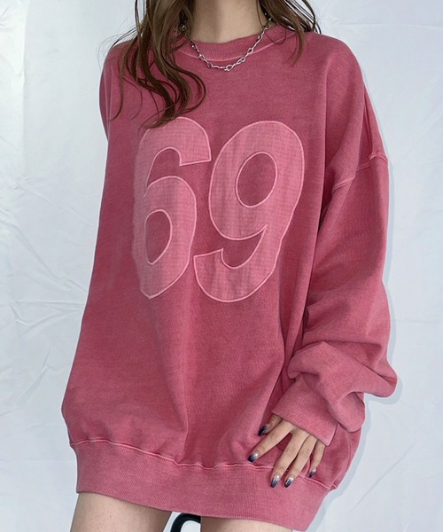 【セール】ナンバリングピグメントスウェット（スウェット）｜ENVYM（アンビー）