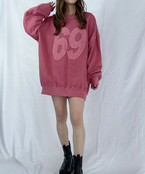 【セール】ナンバリングピグメントスウェット（スウェット）｜ENVYM（アンビー）