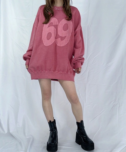 【セール】ナンバリングピグメントスウェット（スウェット）｜ENVYM（アンビー）