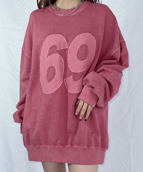 【セール】ナンバリングピグメントスウェット（スウェット）｜ENVYM（アンビー）