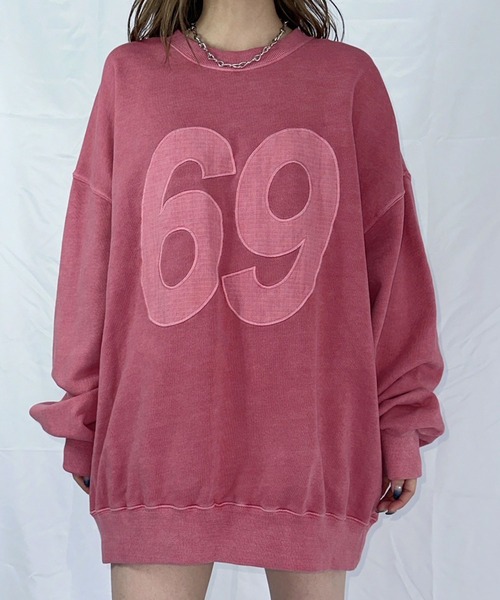 【セール】ナンバリングピグメントスウェット（スウェット）｜ENVYM（アンビー）