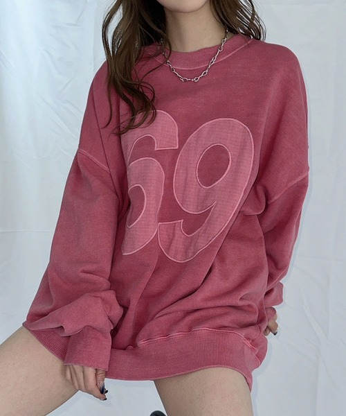 【セール】ナンバリングピグメントスウェット（スウェット）｜ENVYM（アンビー）