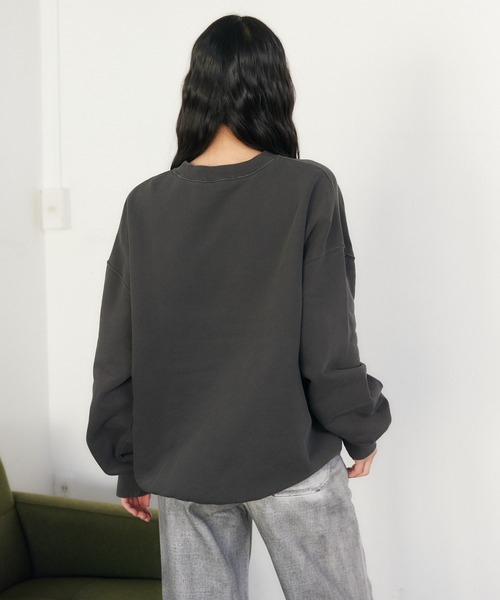 【セール】ナンバリングピグメントスウェット（スウェット）｜ENVYM（アンビー）