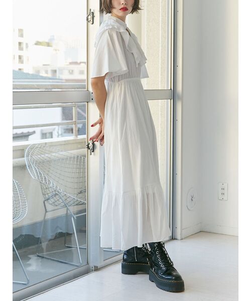 jouetie（ジュエティ）の「Vネックフリルロングワンピース（ワンピース