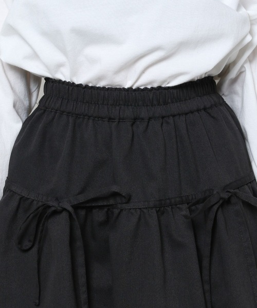 3.3 Field Trip （3.3フィールドトリップ）の「3.3 Field Trip／バルーンスカート  2103087（スカート・レディース・チャコール/ブラック・FREE）」の18枚目の写真
