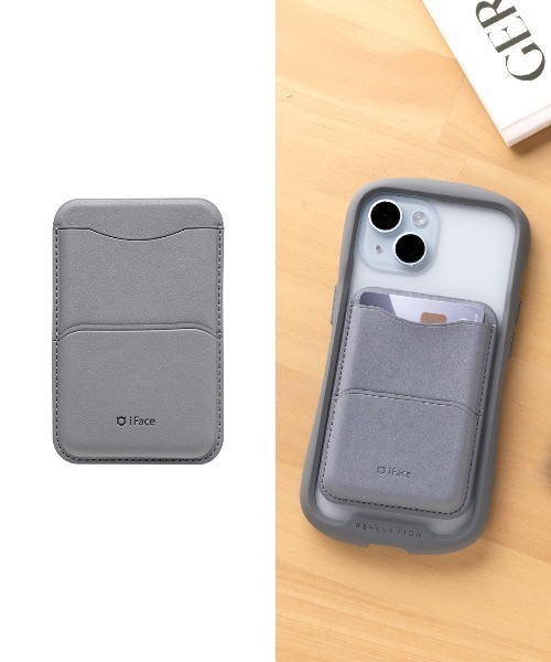 iFace(アイフェイス)の「iFace MagSynq MagSafe対応 カードウォレット(スマホグッズ・レディース・ピンク/イエロー/ブラック/サックスブルー/ライラック/オフホワイト/グレー・FREE)」の4枚目の写真