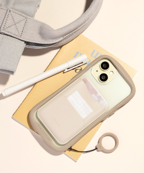 iFace(アイフェイス)の「iFace MagSynq MagSafe対応 カードウォレット(スマホグッズ・レディース・ピンク/イエロー/ブラック/サックスブルー/ライラック/オフホワイト/グレー・FREE)」の2枚目の写真