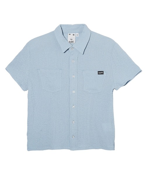 X-girl（エックスガール）の「COMPACT S/S SHIRT（シャツ/ブラウス・レディース・ブルー/ホワイト・S/M）」の12枚目の写真