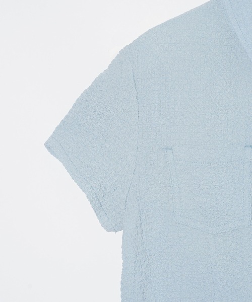 X-girl（エックスガール）の「COMPACT S/S SHIRT（シャツ/ブラウス・レディース・ブルー/ホワイト・S/M）」の17枚目の写真