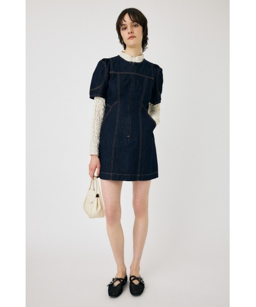 MOUSSY（マウジー）の「FRONT ZIP ミニドレス（ワンピース