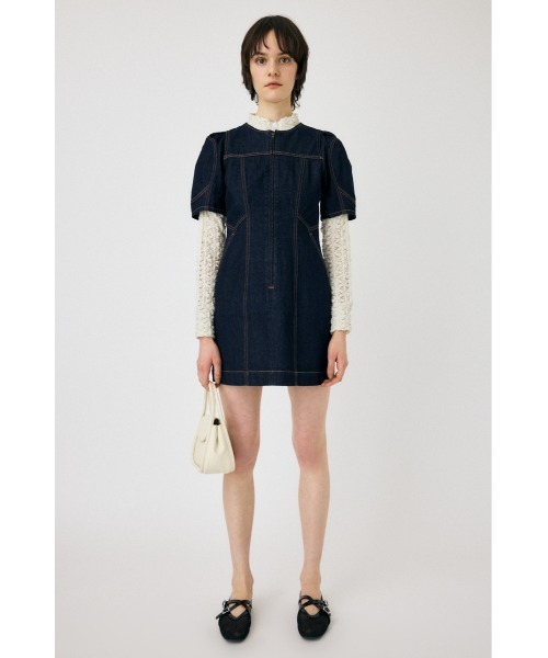 MOUSSY（マウジー）の「FRONT ZIP ミニドレス（ワンピース