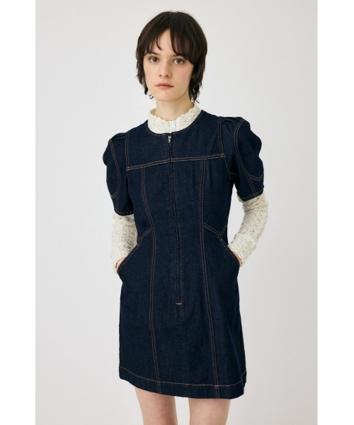 MOUSSY ミニワンピース MOUSSY | PUFF SLEEVE MINI ドレス (ワンピース(ミニ