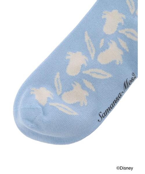 Samansa Mos2（サマンサ モスモス）の「【Disney】ティンカー・ベル/刺繍花柄ソックス（ソックス/靴下・レディース・ミント/キナリ/サックスブルー・F）」の15枚目の写真