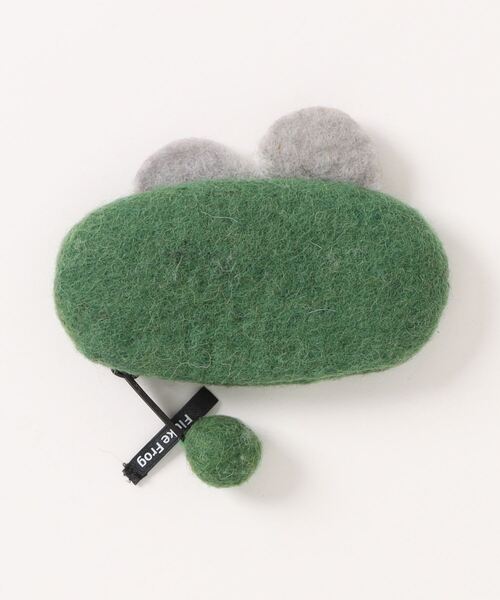 Fluke Frog (フロックフロッグ)の「Fluke Frog/フロックフロッグ カエルフェルトコインケース(コインケース・レディース・グリーン/レッド/オレンジ・FREE)」の4枚目の写真