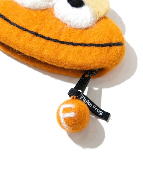 Fluke Frog (フロックフロッグ)の「Fluke Frog/フロックフロッグ カエルフェルトコインケース(コインケース・レディース・グリーン/レッド/オレンジ・FREE)」の9枚目の写真