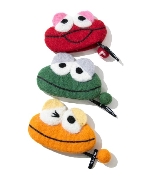 Fluke Frog (フロックフロッグ)の「Fluke Frog/フロックフロッグ カエルフェルトコインケース(コインケース・レディース・グリーン/レッド/オレンジ・FREE)」の15枚目の写真