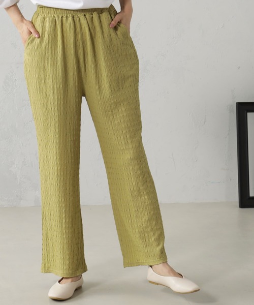 FOUND GOOD（ファウンドグッド）の「シャーリングカットパンツ（その他パンツ・レディース・アイボリー/ブラック/ブラウン系3/グリーン系5/イエロー系5・M/L/S）」の5枚目の写真