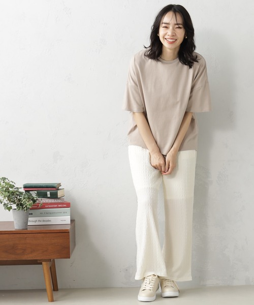 FOUND GOOD（ファウンドグッド）の「シャーリングカットパンツ（その他パンツ・レディース・アイボリー/ブラック/ブラウン系3/グリーン系5/イエロー系5・M/L/S）」の3枚目の写真