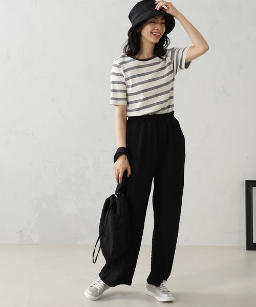 FOUND GOOD（ファウンドグッド）の「シャーリングカットパンツ（その他パンツ・レディース・アイボリー/ブラック/ブラウン系3/グリーン系5/イエロー系5・M/L/S）」の9枚目の写真