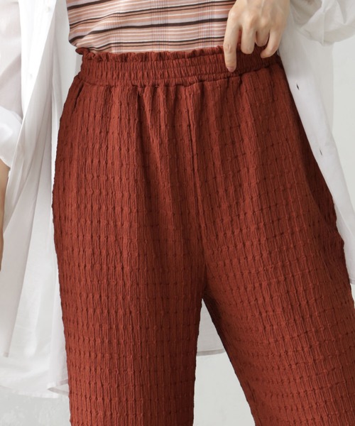 FOUND GOOD（ファウンドグッド）の「シャーリングカットパンツ（その他パンツ・レディース・アイボリー/ブラック/ブラウン系3/グリーン系5/イエロー系5・M/L/S）」の11枚目の写真