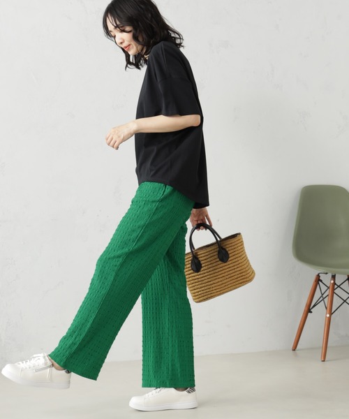 FOUND GOOD（ファウンドグッド）の「シャーリングカットパンツ（その他パンツ・レディース・アイボリー/ブラック/ブラウン系3/グリーン系5/イエロー系5・M/L/S）」の18枚目の写真