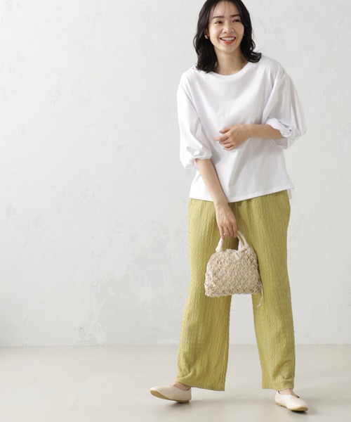 FOUND GOOD（ファウンドグッド）の「シャーリングカットパンツ（その他パンツ・レディース・アイボリー/ブラック/ブラウン系3/グリーン系5/イエロー系5・M/L/S）」の22枚目の写真