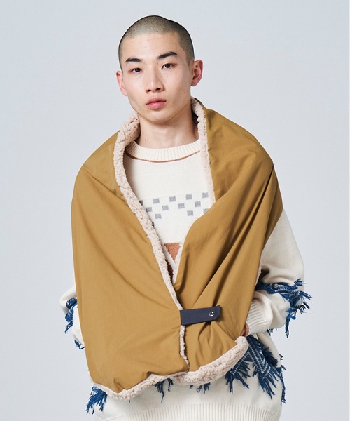 sneeuw（スニュウ）の「ショールマフラー（マフラー・レディース・グレー/マスタード・ONESIZE）」の18枚目の写真