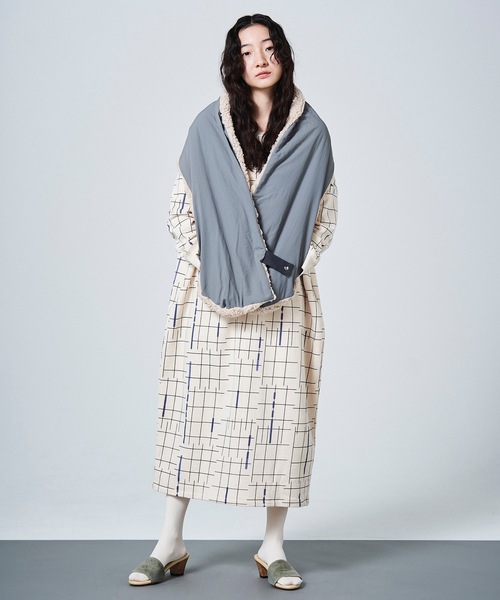 sneeuw（スニュウ）の「ショールマフラー（マフラー・レディース・グレー/マスタード・ONESIZE）」の19枚目の写真