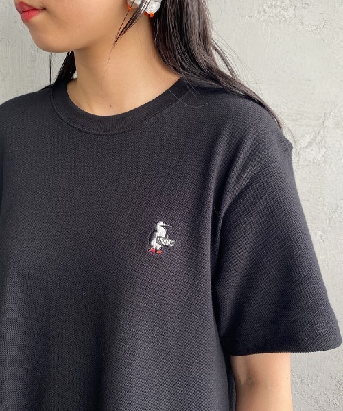 CHUMS（チャムス）の「[CHUMS/チャムス] ブービーワンポイントロゴ刺繍 鹿の子ロングワンピース（ワンピース・レディース・ホワイト/ブラック・WM）」の20枚目の写真